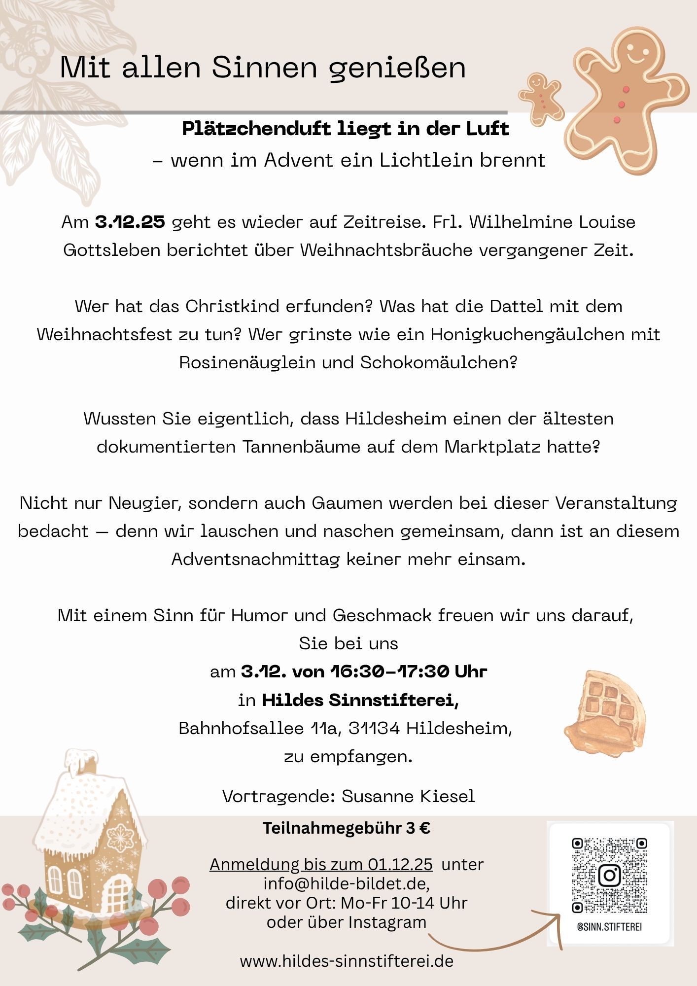 Mit allen Sinnen genießen Dezember