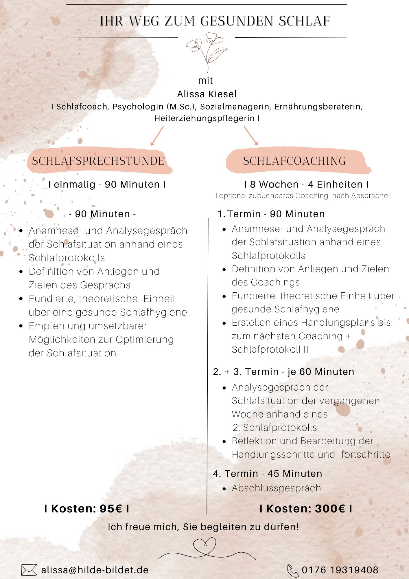 Angebot Schlafcoaching